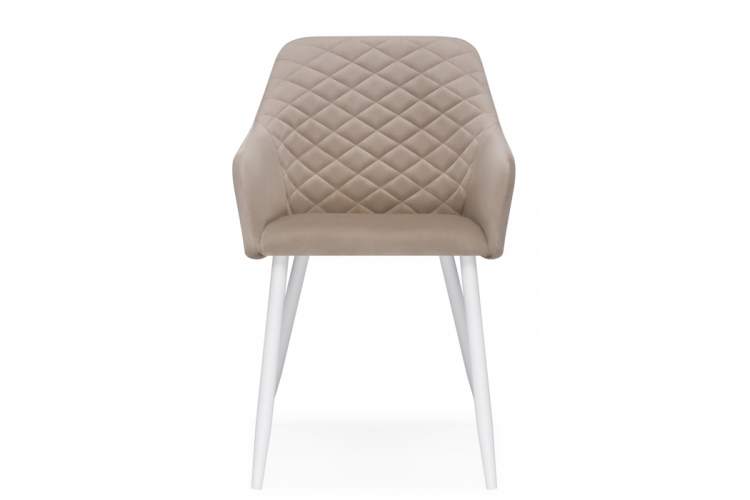 Стул на металлокаркасе Стив бежевый / белый-2