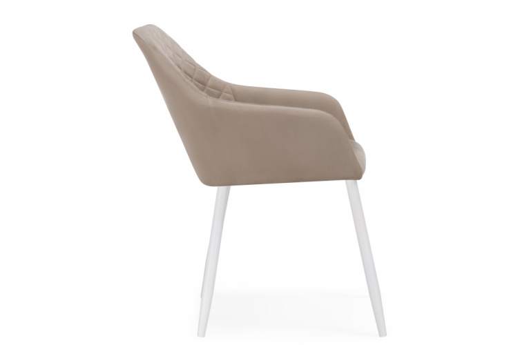 Стул на металлокаркасе Стив бежевый / белый-3