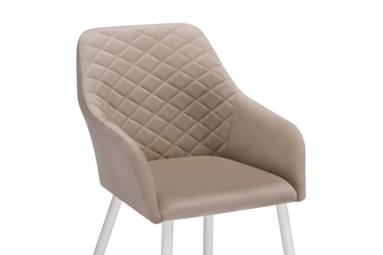 Стул на металлокаркасе Стив бежевый / белый-5