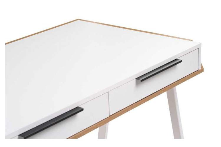 Компьютерный стол Рокс 116х65х77 белый / дуб вотан / белый-4