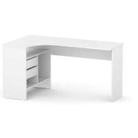 Компьютерный стол СПм-25 левый белый