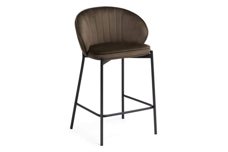 Барный стул Нейл шоколадный / черный