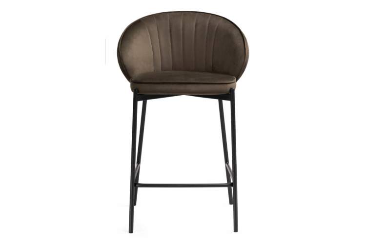 Барный стул Нейл шоколадный / черный-2