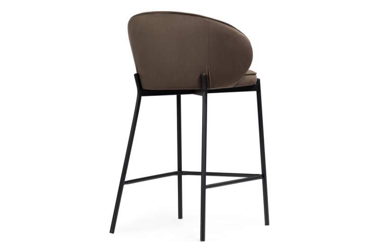 Барный стул Нейл шоколадный / черный-4