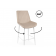 Барный стул Седа 360 бежевый (zd 210) / белый np