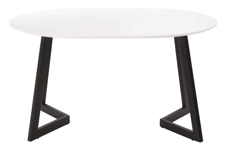 Стол стеклянный Алингсос белый / белая шагрень-2