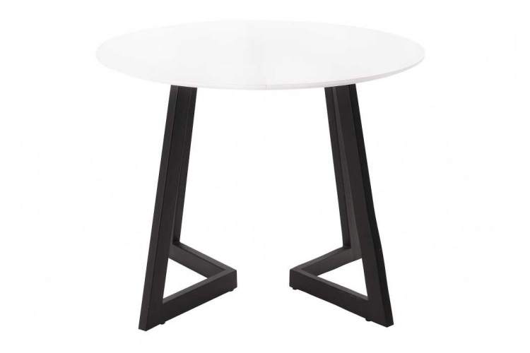 Стол стеклянный Алингсос белый / белая шагрень-4