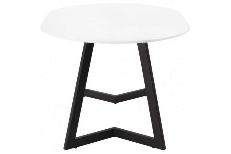 Стол стеклянный Алингсос белый / белая шагрень-5