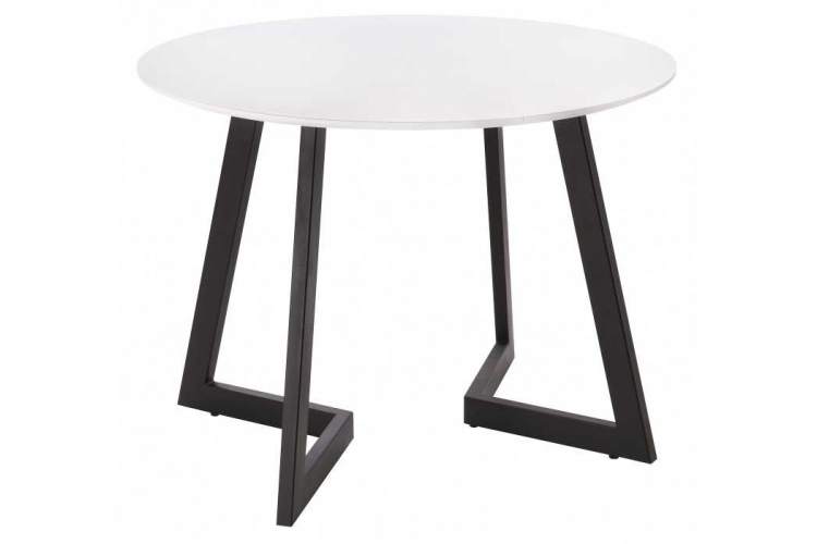 Стол стеклянный Алингсос белый / белая шагрень-1