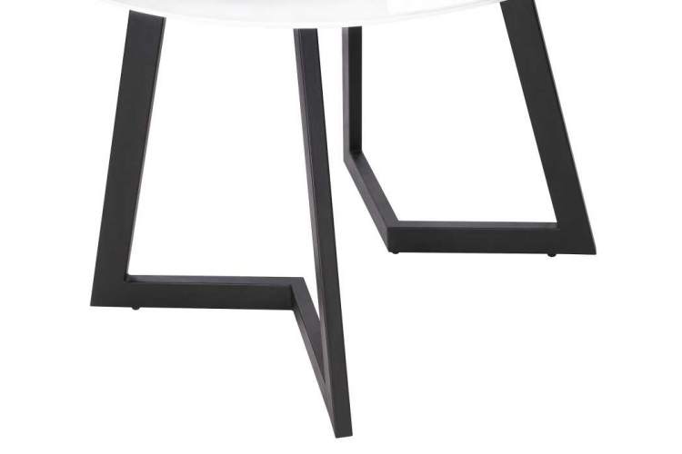 Стол стеклянный Алингсос белый / белая шагрень-7