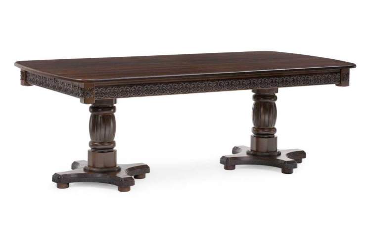 Стол деревянный Морнит 220(320)х110 орех темный / орех