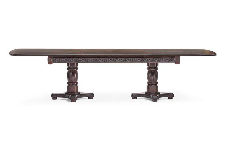 Стол деревянный Морнит 220(320)х110 орех темный / орех-3