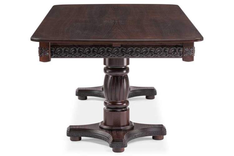 Стол деревянный Морнит 220(320)х110 орех темный / орех-4