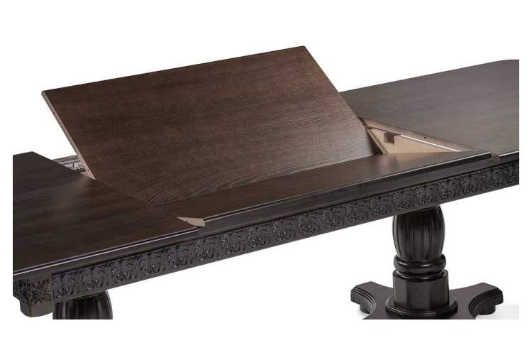 Стол деревянный Морнит 220(320)х110 орех темный / орех-5