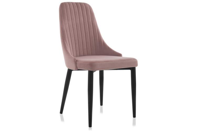 Стул на металлокаркасе Kora light purple / black