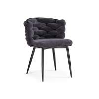 Стул на металлокаркасе на металлокаркасе Rendi gray-blue / black