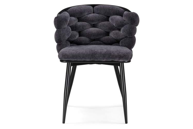 Стул на металлокаркасе на металлокаркасе Rendi gray-blue / black-2