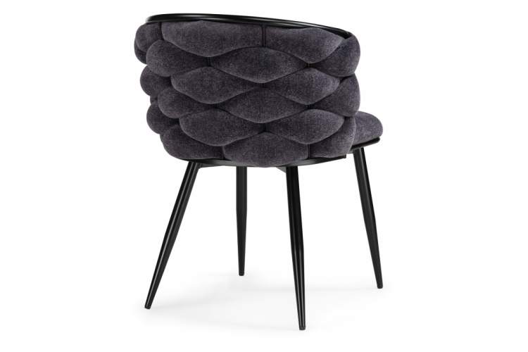 Стул на металлокаркасе на металлокаркасе Rendi gray-blue / black-4