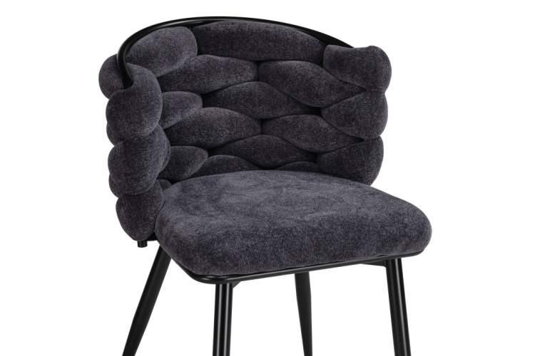 Стул на металлокаркасе на металлокаркасе Rendi gray-blue / black-5