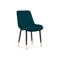 Стул на металлокаркасе Seda-1 green / gold / black Стул на металлокаркасе Seda-1 green / gold / black