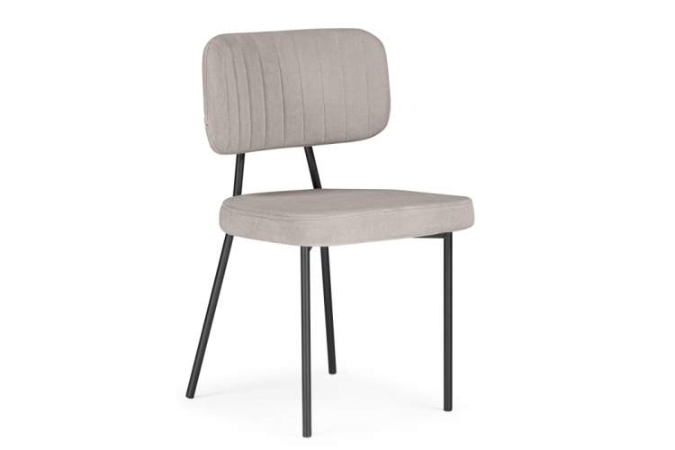 Стул на металлокаркасе Вакао латте brendy smoke 04 / черный