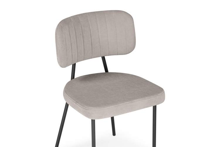 Стул на металлокаркасе Вакао латте brendy smoke 04 / черный-10