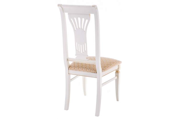 Стул деревянный Roy W/З молочный с патиной-5