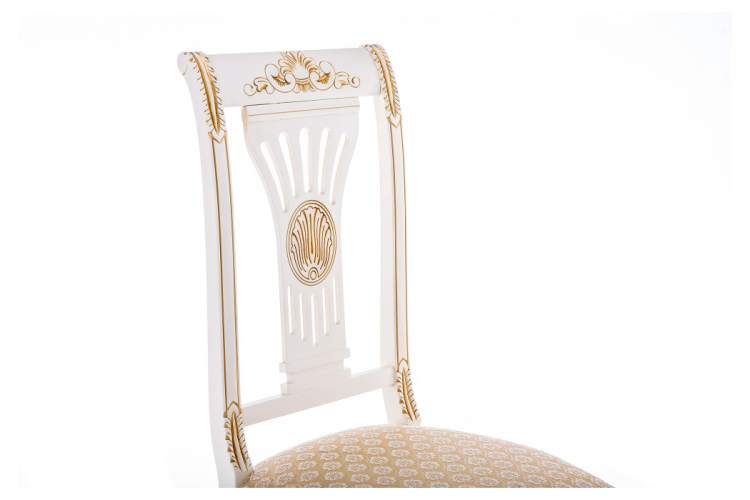 Стул деревянный Roy W/З молочный с патиной-6