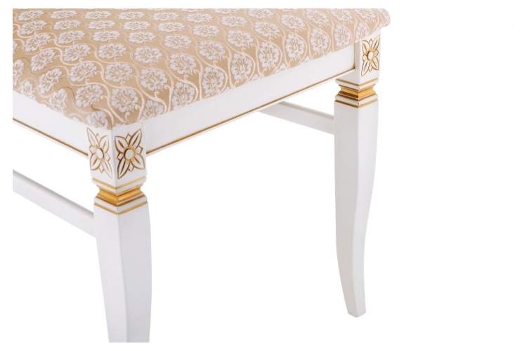 Стул деревянный Roy W/З молочный с патиной-11