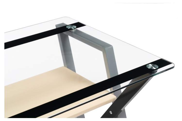 Офисная мебель Gunar silver gray / clear glass-6