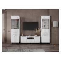 Готовая гостиная Иадама белый / белый глянец комплектация 4