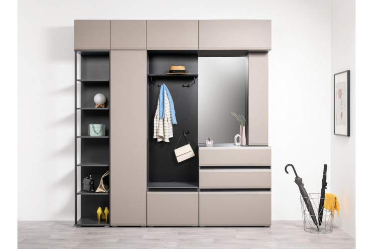 Прихожая Сейдиль 16.314.04 антрацит / веллюто капучино-1