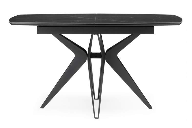 Керамический стол Риполь 160(205)х89 черный мрамор shakespeare black / черный-9