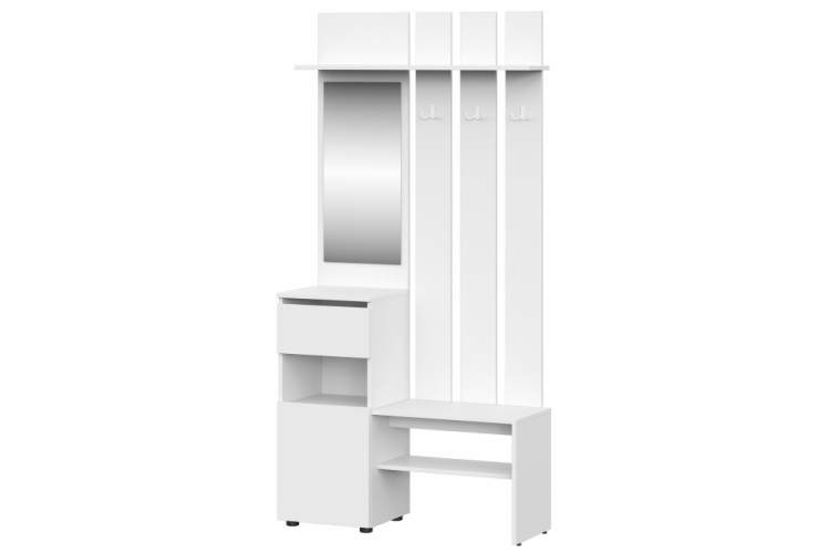 Прихожая Валенсия комплектация 1 белый текстурный-7