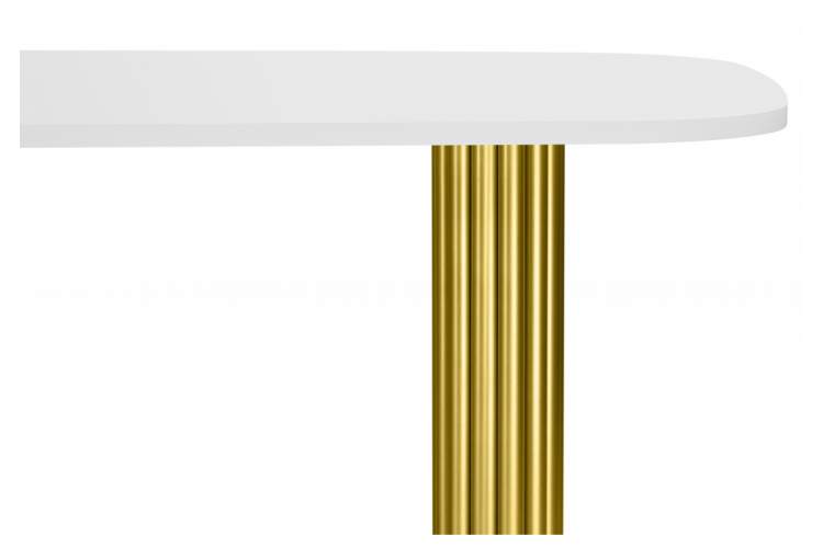 Стол деревянный Бавария B 200 х 90 белая пленка шагрень / золото-4