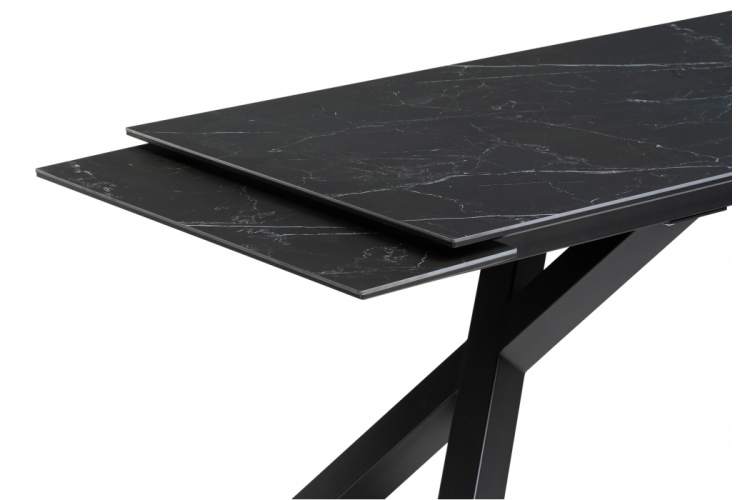 Керамический стол Хеме 180(240)х90х77 shakespeare black / черный-5