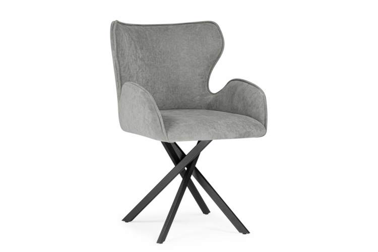 Стул на металлокаркасе Карлайл антрацитовый brendy stone 28 / черный-2