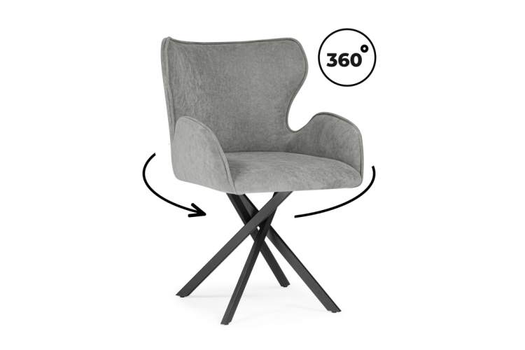 Стул на металлокаркасе Карлайл антрацитовый brendy stone 28 / черный