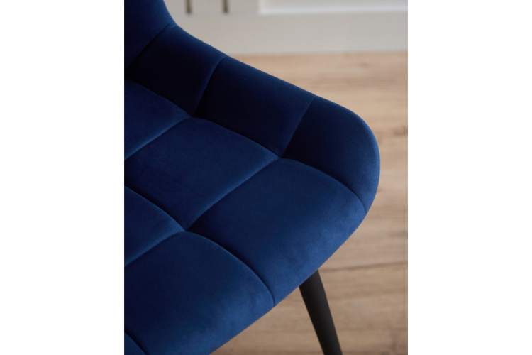 Стул на металлокаркасе Челси 360 К синий (zd 798) / черный np-8