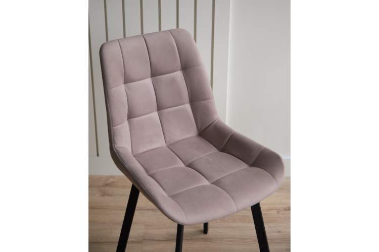 Стул на металлокаркасе Челси 360 П латте (zd 290) / черный np-7