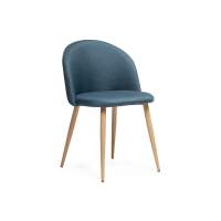 Стул Стул на металлокаркасе Aldo blue / wood Стул Стул на металлокаркасе Aldo blue / wood