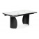 Готланд 180(240)х90х79 белый мрамор / черный Керамический стол