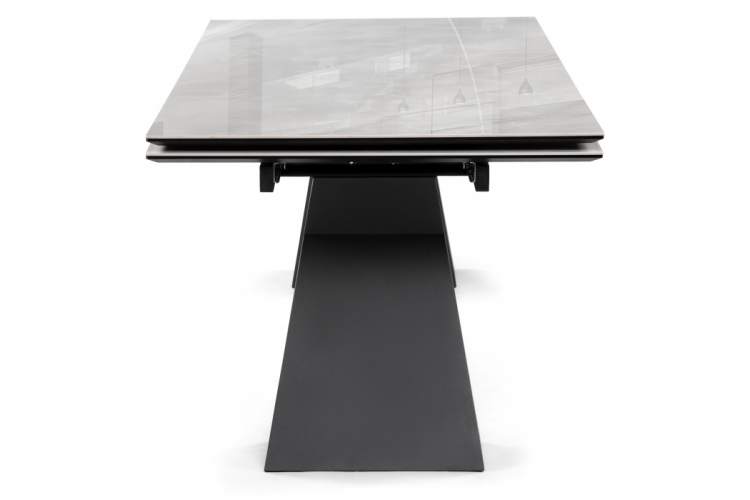 Керамический стол Денхольм 240(290)х100х75 rystal onyx bianco / черный-4