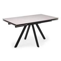 Керамический стол Вилли 140(200)х80 carmen light grey / черный