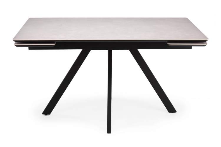 Керамический стол Вилли 140(200)х80 carmen light grey / черный-3