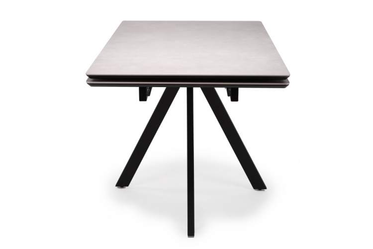 Керамический стол Вилли 140(200)х80 carmen light grey / черный-4