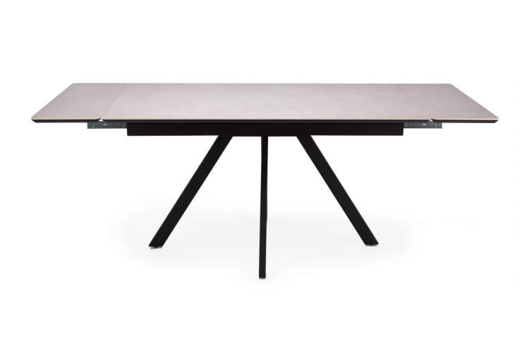 Керамический стол Вилли 140(200)х80 carmen light grey / черный-5