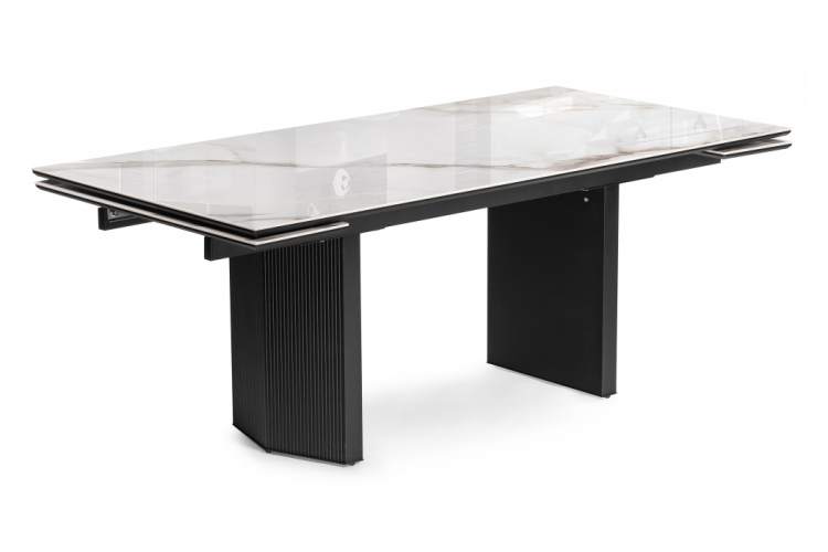 Керамический стол Монерон 200(260)х100х77 alpe di siusi / черный