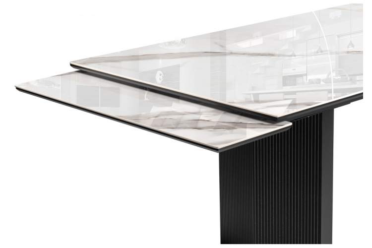 Керамический стол Монерон 200(260)х100х77 alpe di siusi / черный-5