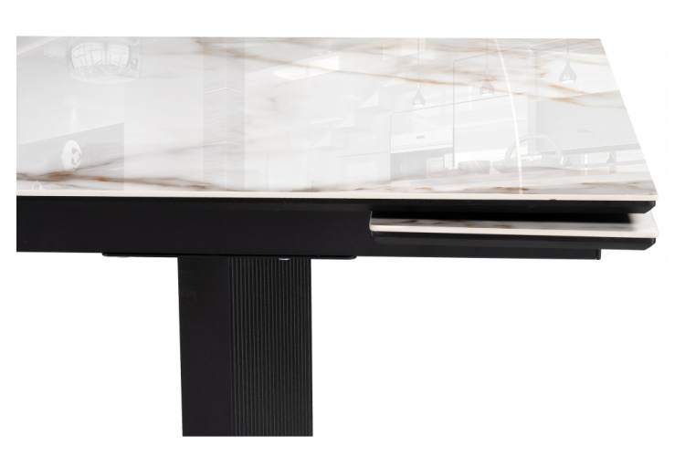 Керамический стол Монерон 200(260)х100х77 alpe di siusi / черный-7